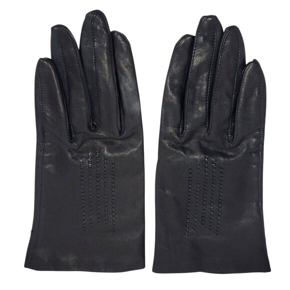 Women's Vintage Leather Gloves Winter Driving Medium - Picture 1 of 7